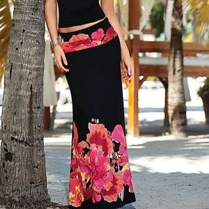 Venus floral maxi skirt